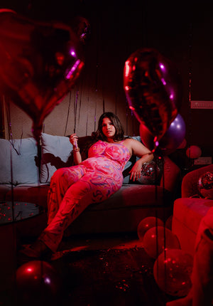 Back view of the 1998 Jumpsuit, featuring a concealed zip closure