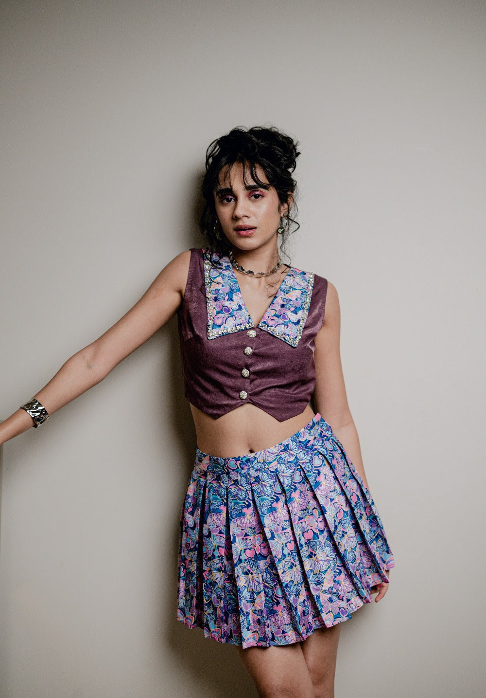 You're A Catch Pleated Skirt