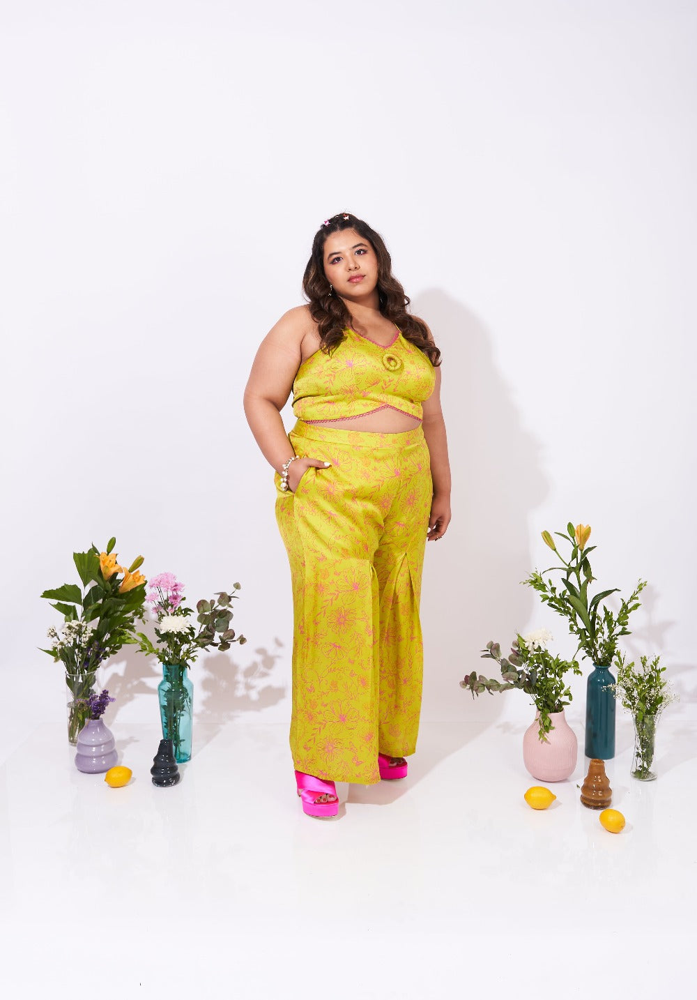 Sicily Box Pleated Pants