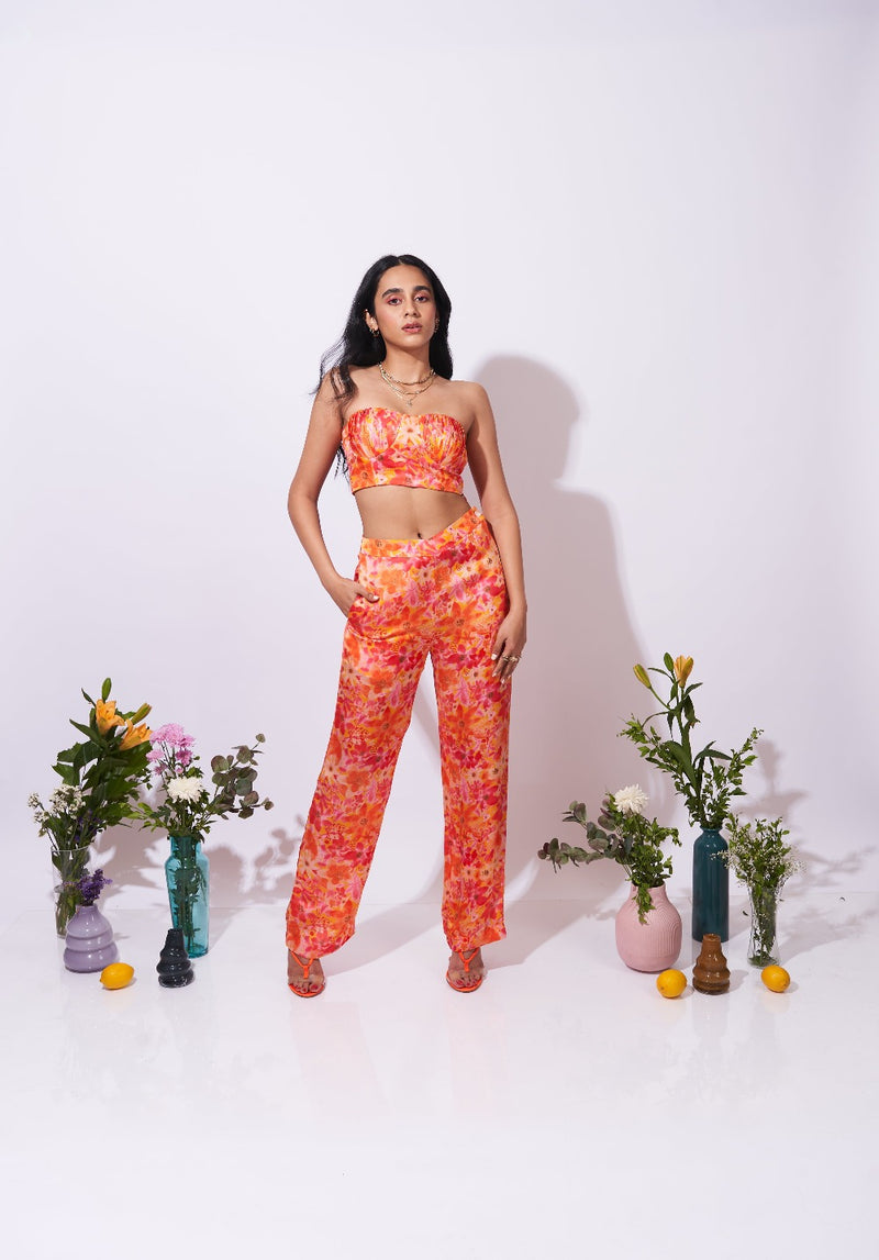 Tangerine Straight Pants